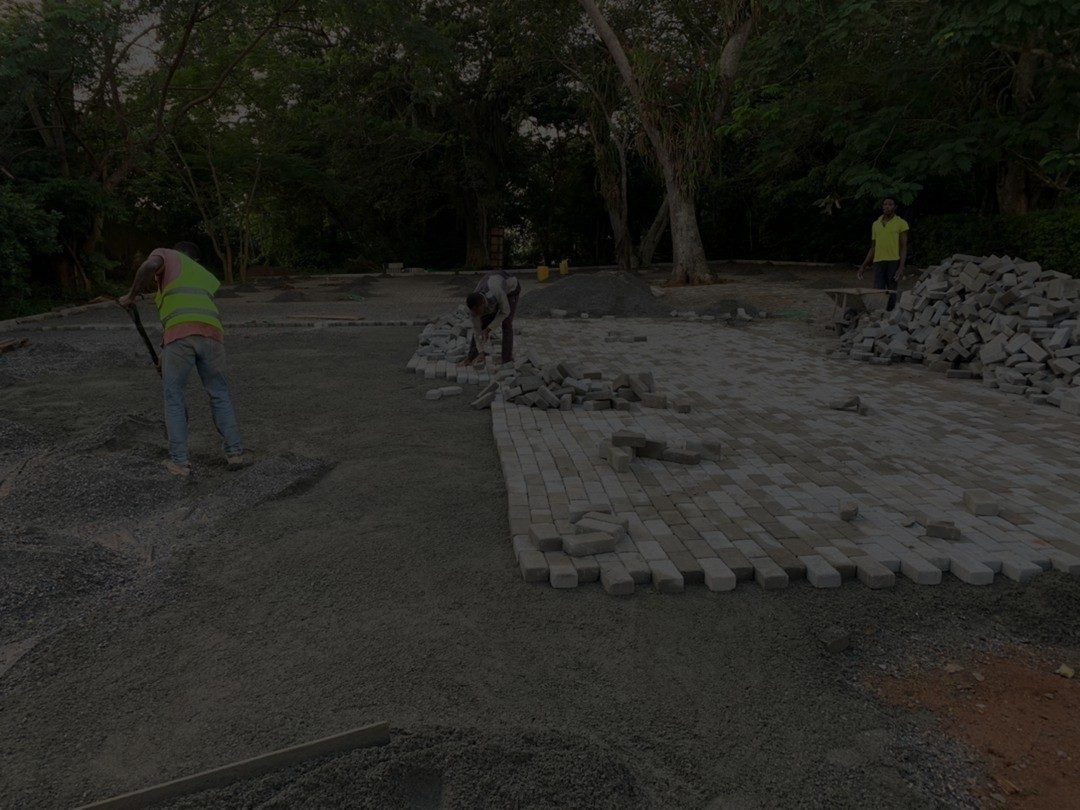 Heavy-duty paving works at Transit Shed B, Takoradi Port